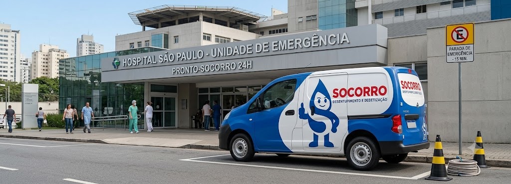 Profissional realizando Desentupimento e Manutenção Preventiva para Hospitais, Clínicas e Postos de Saúde em Bombinhas